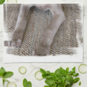 Weimaranerの子犬の台所タオル キッチンタオル (折り畳み)