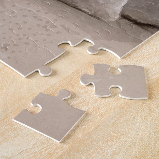 Weimaranerの子犬 ジグソーパズル (側面)