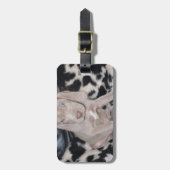 Weimaranerの子犬 ラゲッジタグ (正面縦)