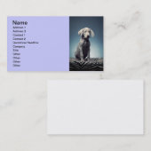 Weimaranerの子犬 名刺 (正面/裏面)