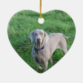 Weimaranerの恋人のオーナメント セラミックオーナメント (裏面)