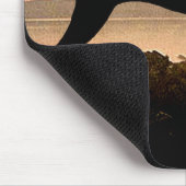 Weimaranerの日没 マウスパッド (コーナー)