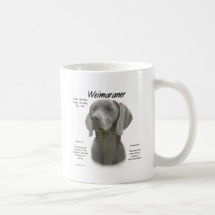 Weimaranerの歴史のデザイン コーヒーマグカップ