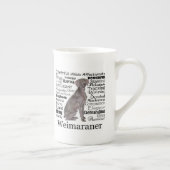 Weimaranerの特性の骨灰磁器のマグ ボーンチャイナマグカップ (右)