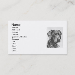 Weimaranerの芸術 名刺