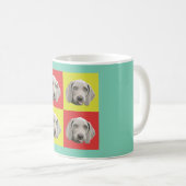 Weimaranerの間抜けなポップアート コーヒーマグカップ (正面右)