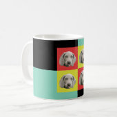 Weimaranerの間抜けなポップアート コーヒーマグカップ (正面左)