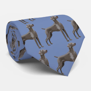 Weimaranerの首のタイのドレスデンの青 ネクタイ
