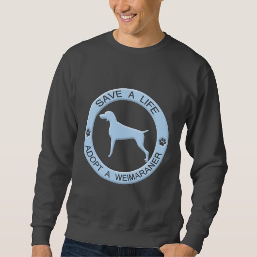 WeimaranerのTシャツを採用して下さい スウェットシャツ (正面)