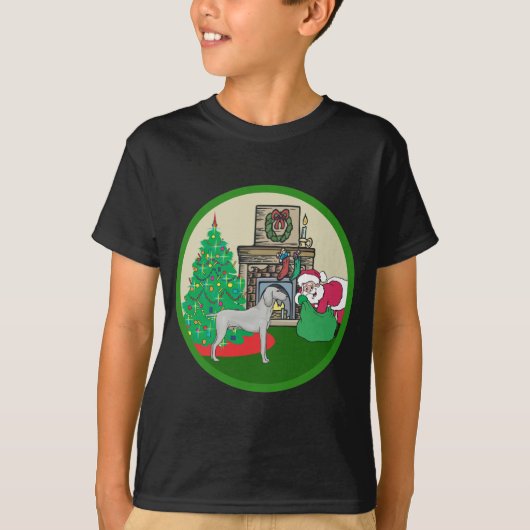 weimaranerサンタ tシャツ (正面)