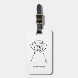 Weimaranerスタイリッシュ:あなたのテキスト、あなたのスタイル ラゲッジタグ