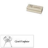 Weimaranerスタイリッシュ：あなたのテキスト、あなたのスタイル ラバースタンプ (押印)