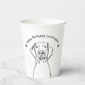 Weimaranerスタイリッシュ：あなたのテキスト、あなたのスタイル 紙コップ (裏面)