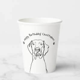 Weimaranerスタイリッシュ：あなたのテキスト、あなたのスタイル 紙コップ