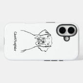 Weimaranerスタイリッシュ：あなたのテキスト、あなたのスタイル Case-Mate iPhoneケース (裏面 (横))