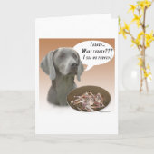 Weimaranerトルコ カード (黄色い花)