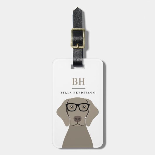 Weimaranerラゲッジタグ ラゲッジタグ (正面縦)