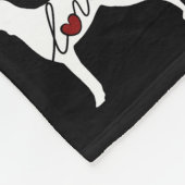 Weimaraner愛 フリースブランケット (角)