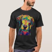 Weimaraner犬の品種ペット品種真の友達 Tシャツ (正面)