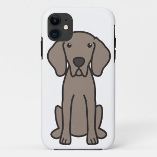 Weimaraner犬の漫画 iPhone 11 ケース