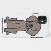 Weimaraner犬の漫画 Case-Mate iPhoneケース (裏面(横))