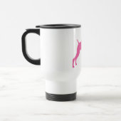 Weimaraner犬(ピンクで) トラベルマグ (左)