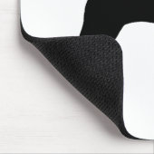 Weimaraner犬(黒で) マウスパッド (コーナー)