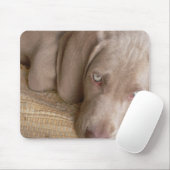 Weimaraner睡眠のマウスパッド マウスパッド (マウス)