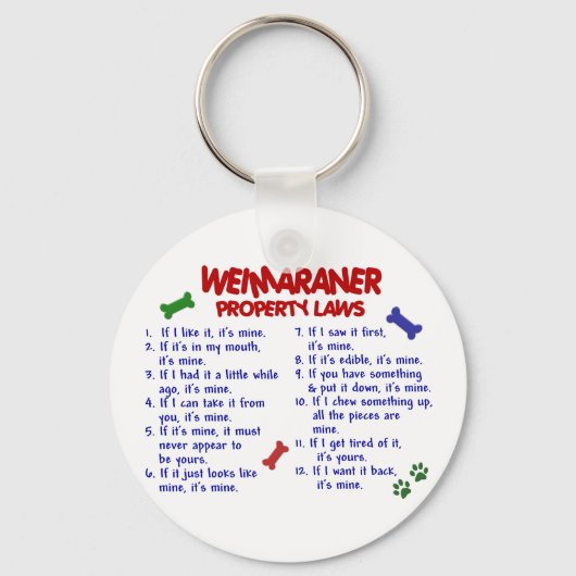 WEIMARANER財産法2 キーホルダー (正面)