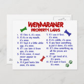 WEIMARANER財産法2 ポストカード (正面/裏面)