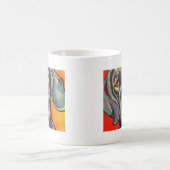 weimaraner コーヒーマグカップ (中央)