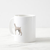 Weimaraner コーヒーマグカップ (正面左)