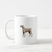 Weimaraner コーヒーマグカップ (左)
