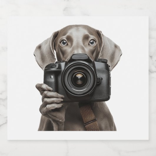 Weimaraner  スパークリングワインラベル (シングルラベル)