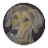 Weimaraner セラミックノブ (正面)