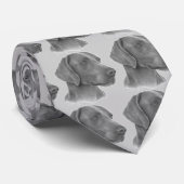 Weimaraner ネクタイ (ロール)