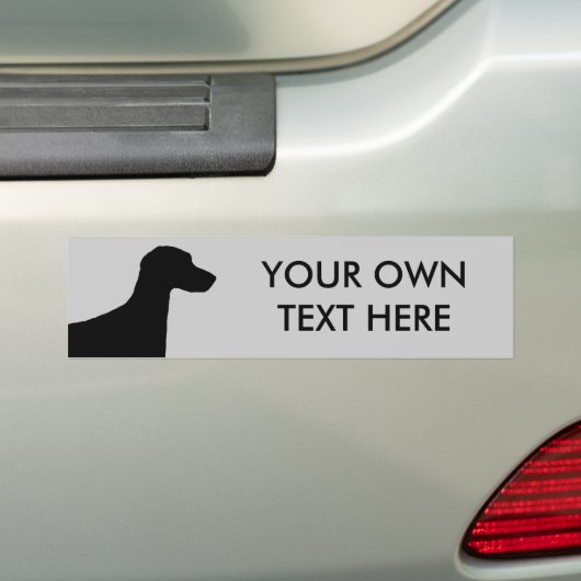 Weimaraner バンパーステッカー (車上)