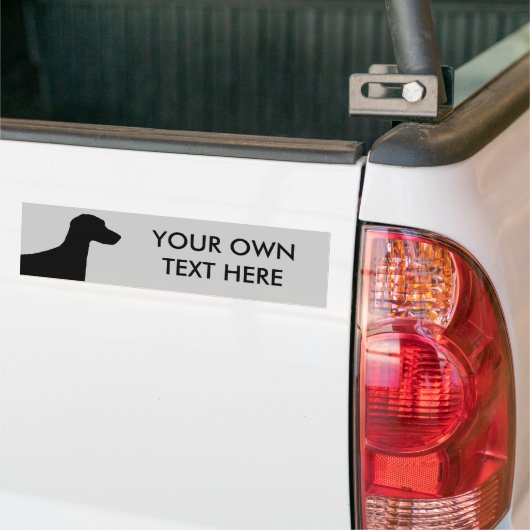 Weimaraner バンパーステッカー (トラック上)