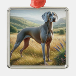 Weimaraner メタルオーナメント