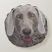 Weimaraner ラウンドクッション (裏面)