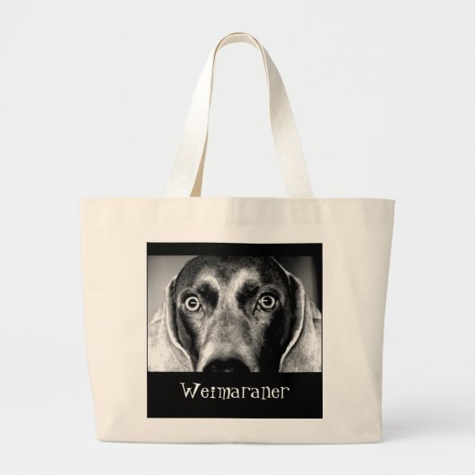 Weimaraner ラージトートバッグ (正面)