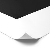 Weimaraner – 強（黒と白） ポスター (角)