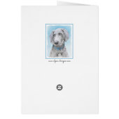 Weimaraner 絵画's – かわいいオリジナルドッグアート (裏面)