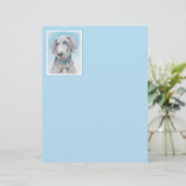 Weimaraner 絵画's – かわいいオリジナルドッグアート (スタンド正面)