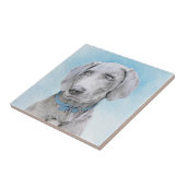 Weimaraner 絵画's – かわいいオリジナルドッグアート タイル (側面)
