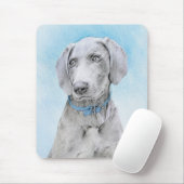 Weimaraner 絵画's – かわいいオリジナルドッグアート マウスパッド (マウス)