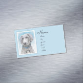 Weimaraner 絵画's – かわいいオリジナルドッグアート マグネット名刺 (インサイチュ)