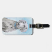 Weimaraner 絵画's – かわいいオリジナルドッグアート ラゲッジタグ (正面横)