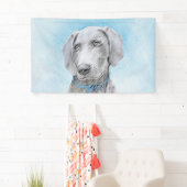 Weimaraner 絵画's – かわいいオリジナルドッグアート 横断幕 (インサイチュ)