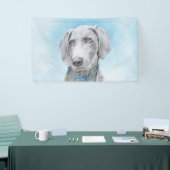 Weimaraner 絵画's – かわいいオリジナルドッグアート 横断幕 (トレードショー)